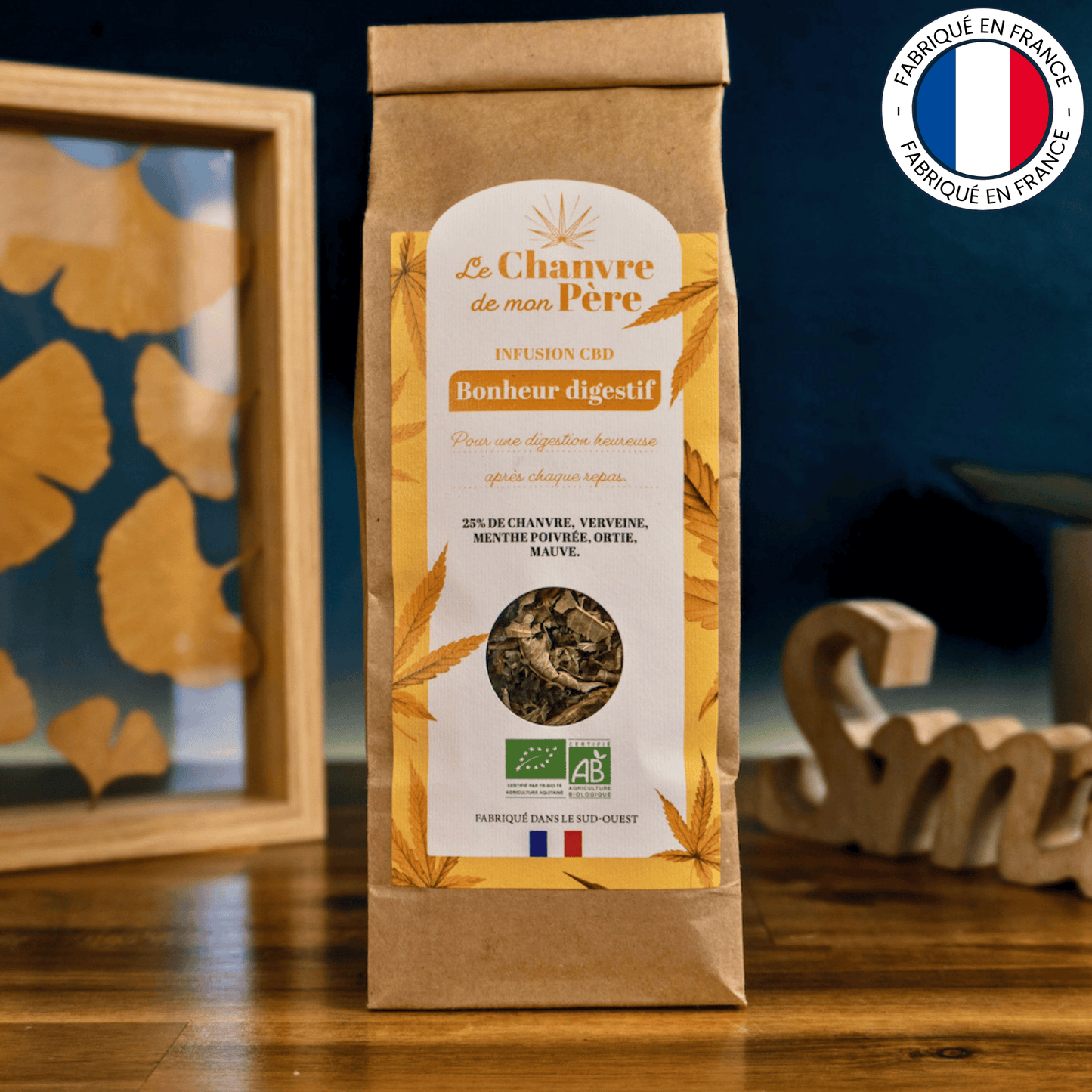 Bonheur digestif : Infusion au CBD bio (Amour de Chanvre)