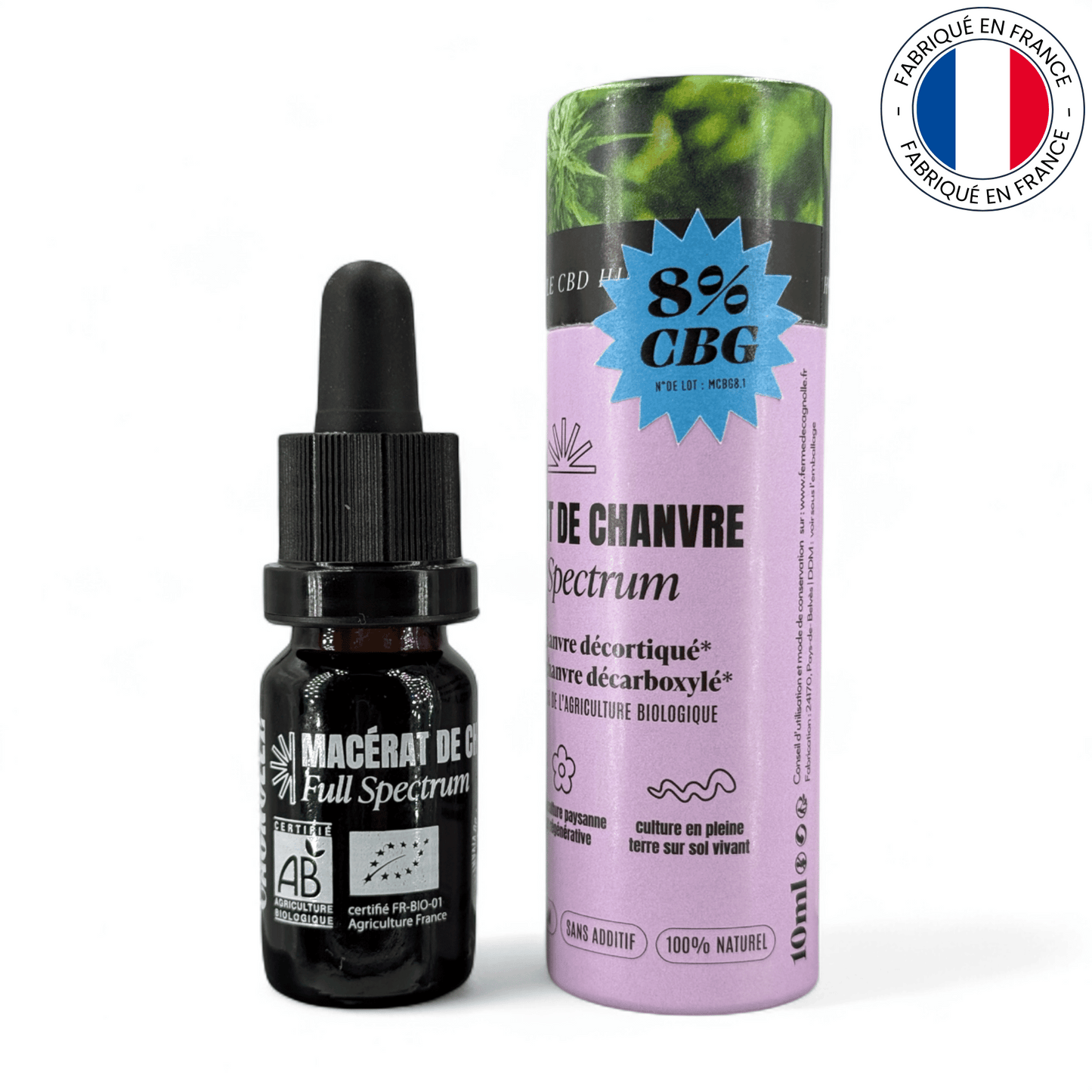 Huile de CBG 8% (Amour de Chanvre)