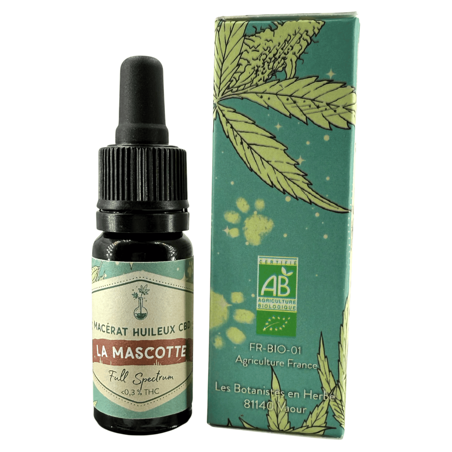 HUILE DE CBD BIO POUR ANIMAUX (MACÉRÂT HUILEUX)
