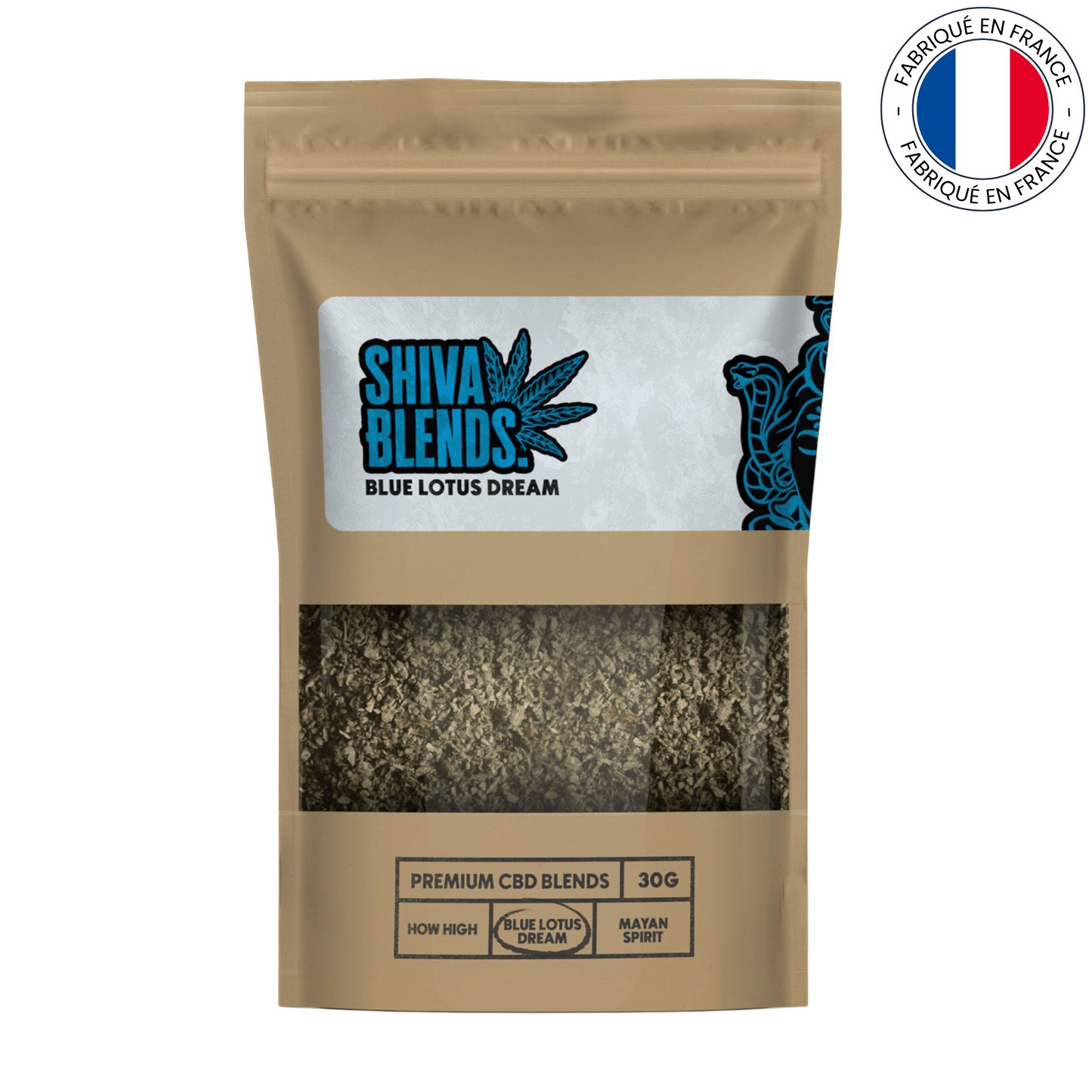 Substitut de tabac " Bleu Lotus Dream " (Shiva Blends)