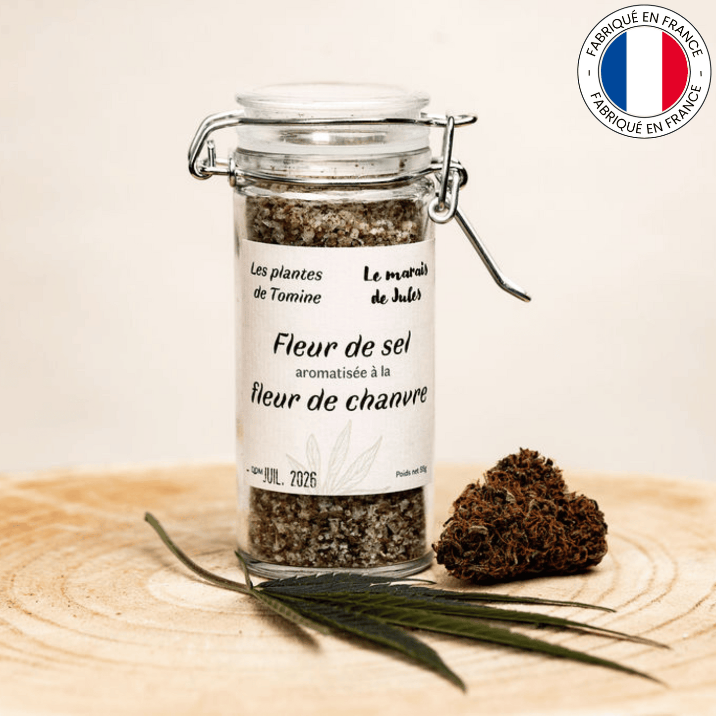 Fleur de Sel d'oléron au Chanvre bio (Amour de Chanvre)
