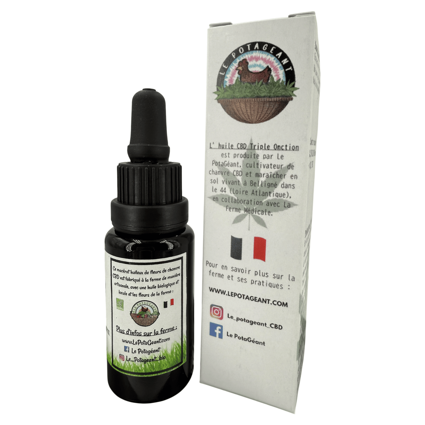 HUILE DE CBD BIO 8,5% (MACÉRÂT HUILEUX) - SPECTRE COMPLET