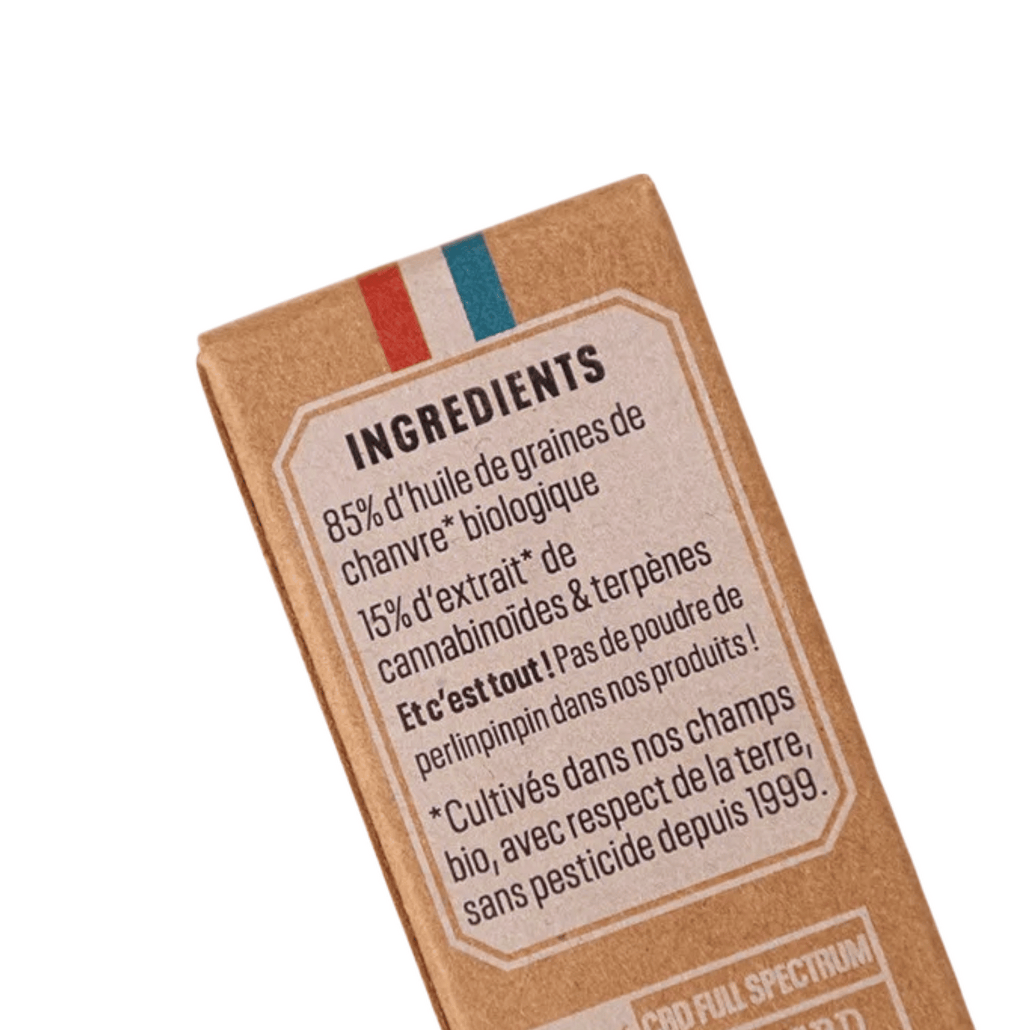 HUILE DE CBD BIO 7,5% - SPECTRE COMPLET