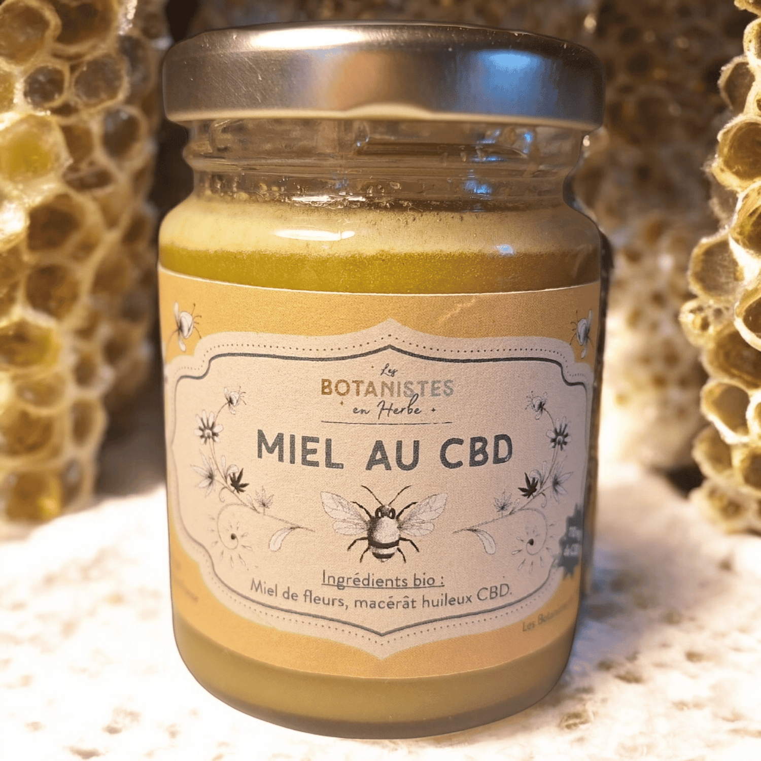Miel de fleurs d'été au CBD Bio (Les Botanistes en Herbe)
