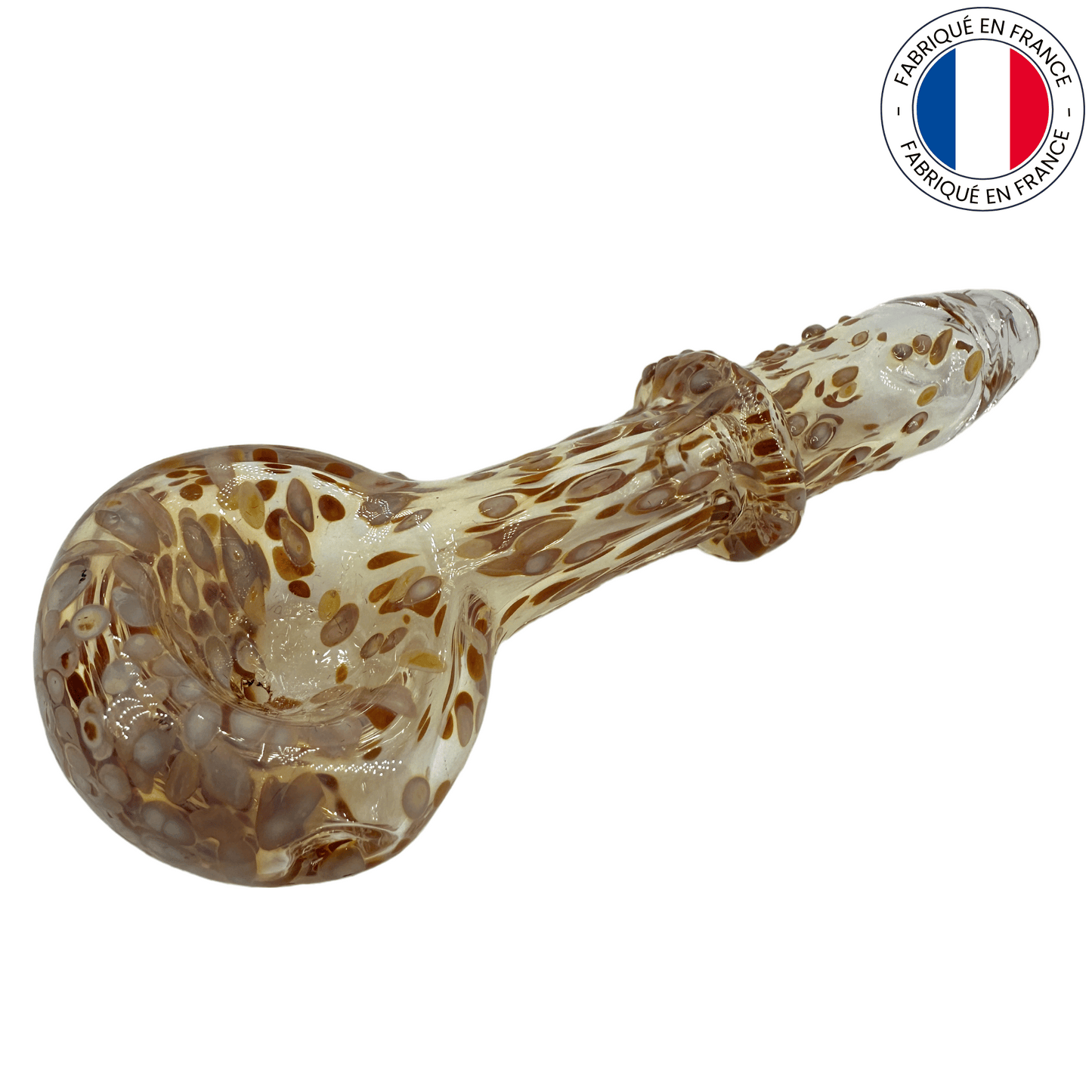 SPOON PIPE ARTISANALE EN VERRE SOUFFLÉ Vitrum Gallia