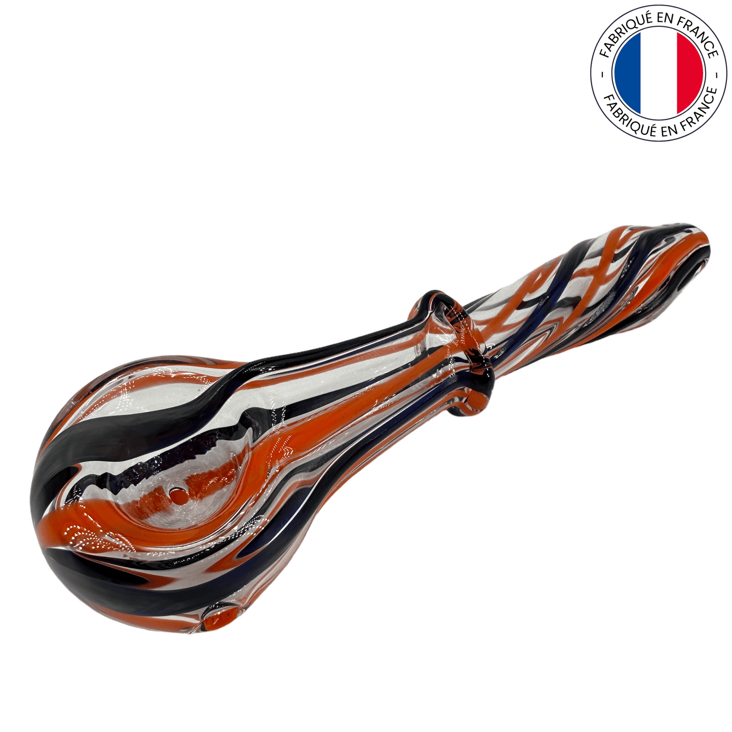 SPOON PIPE ARTISANALE EN VERRE SOUFFLÉ Vitrum Gallia