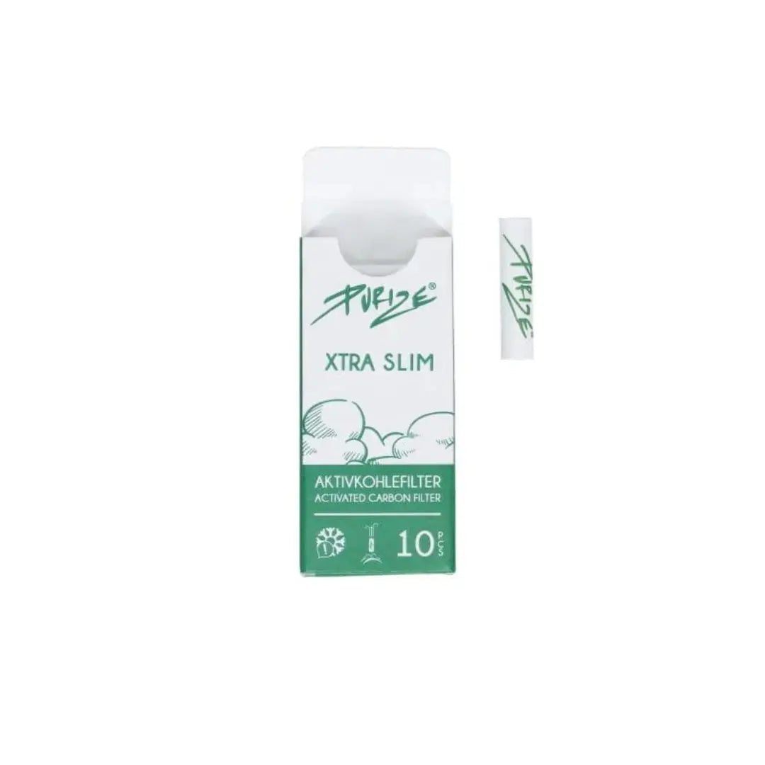 FILTRE JOINT CBD PURIZE® AU CHARBON ACTIF ET EXTRA SLIM - X10 Purize
