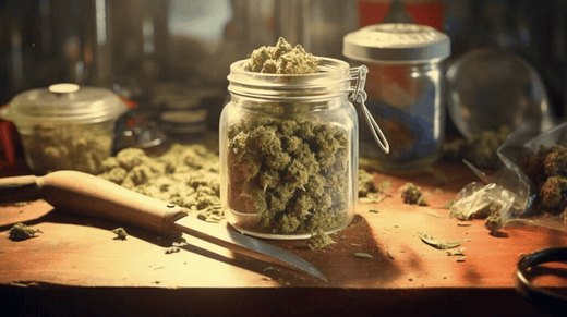 Conservation et curring des fleurs de CBD