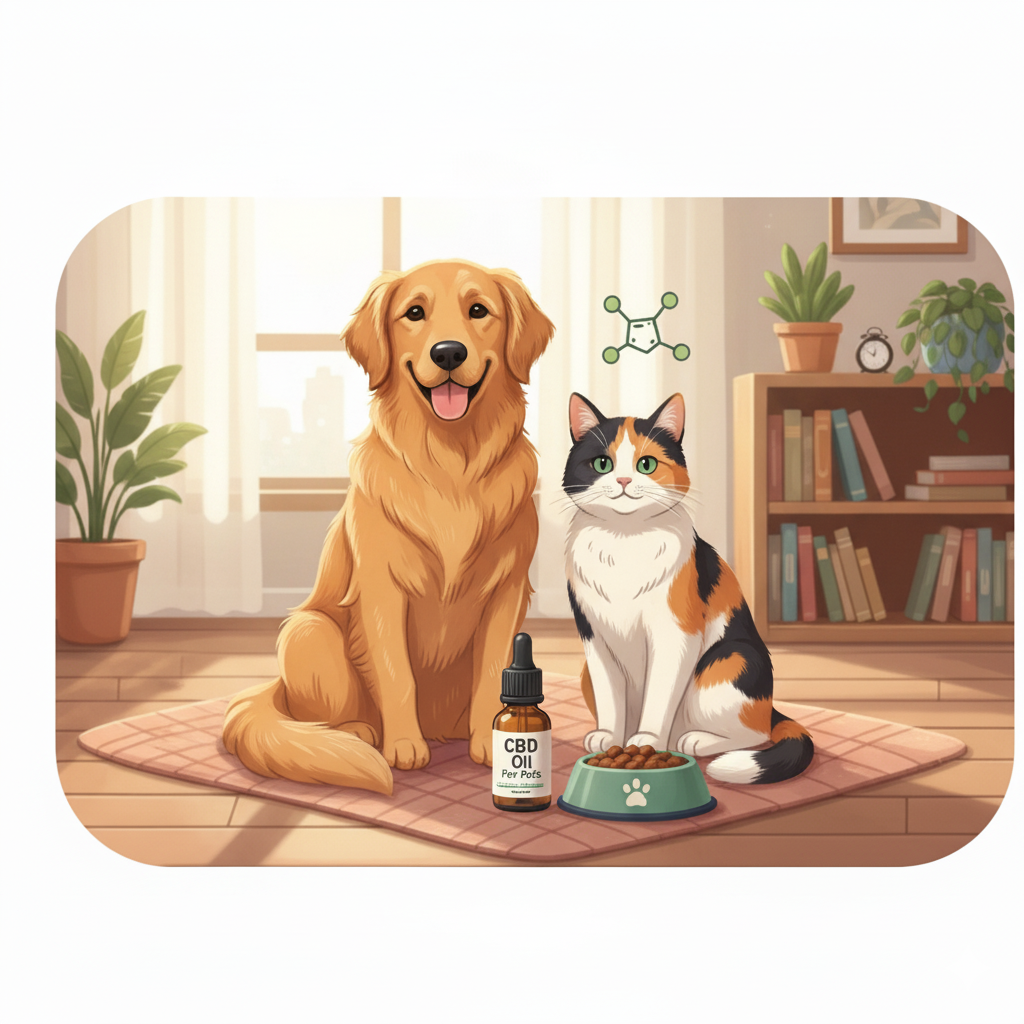 Illustration de l'utilisation du CBD chez les animaux