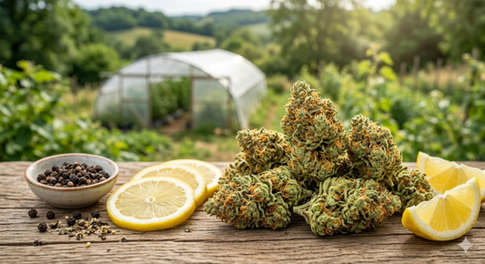 Illustration de la fleur de CBD Super Lemon