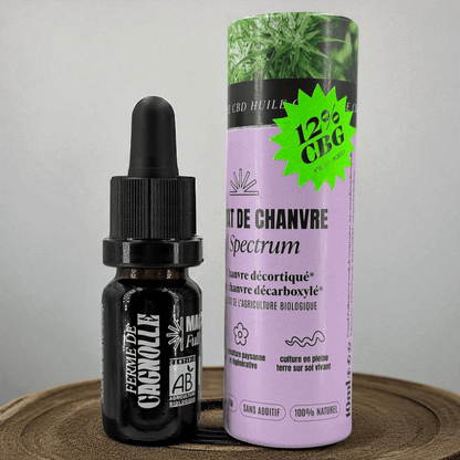 HUILE DE CBG BIO 12% (MACÉRÂT HUILEUX) - SPECTRE COMPLET