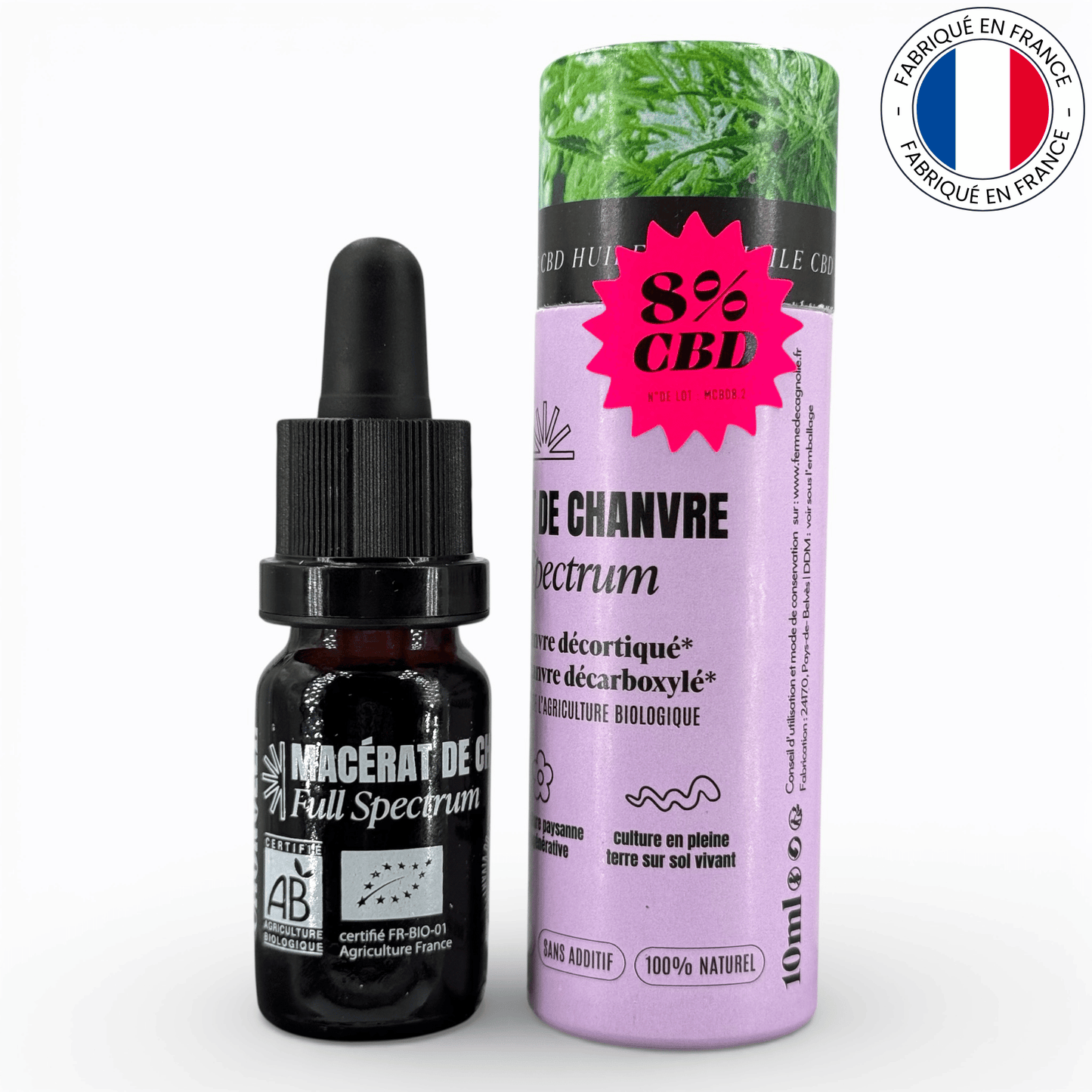 Huile de CBD 8% (Amour de Chanvre)