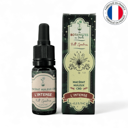 L'intense : Huile de CBD bio (Macérat huileux) (Amour de Chanvre)