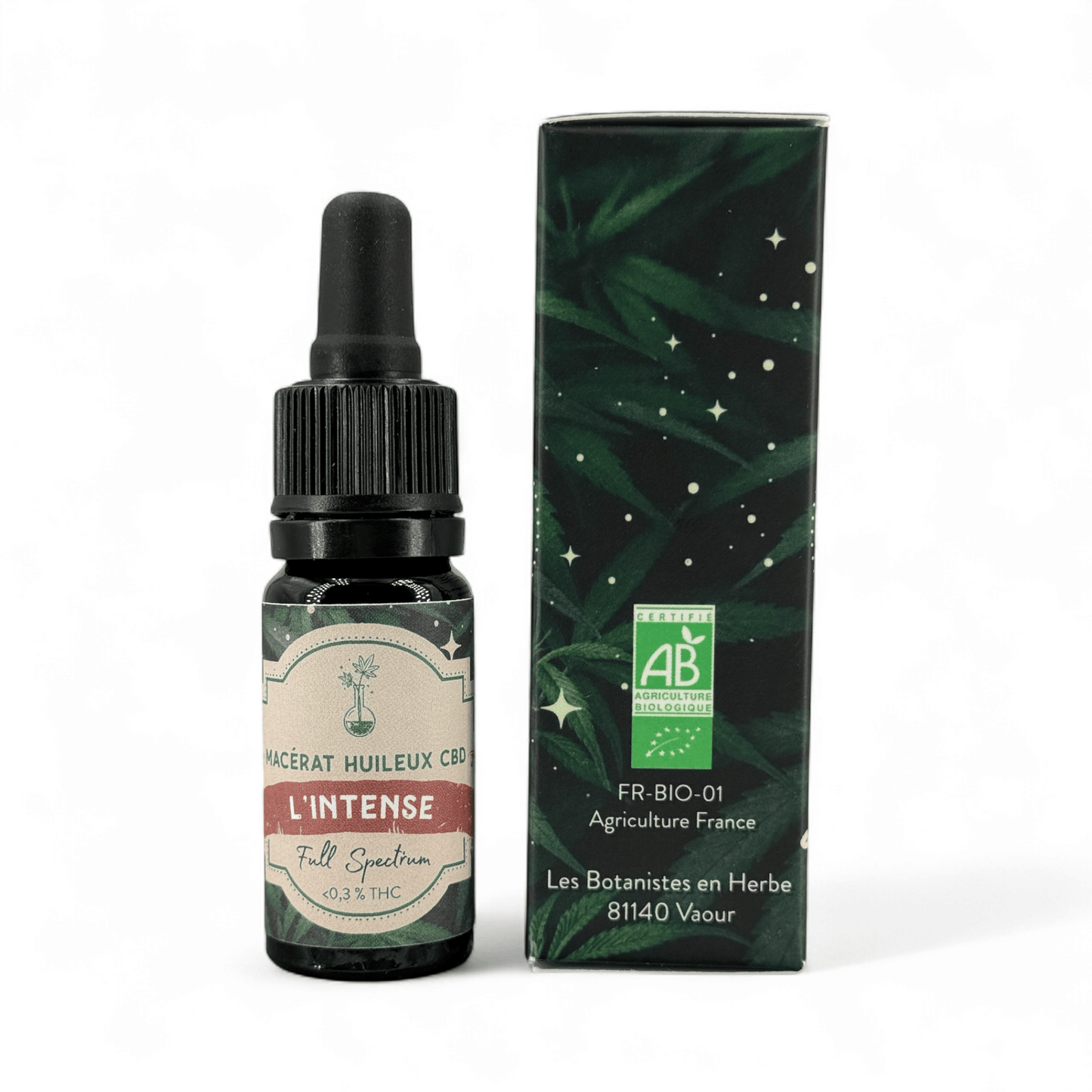 ACEITE DE CBD ORGÁNICO (MACERADO ACEITOSO): INTENSO - ESPECTRO COMPLETO