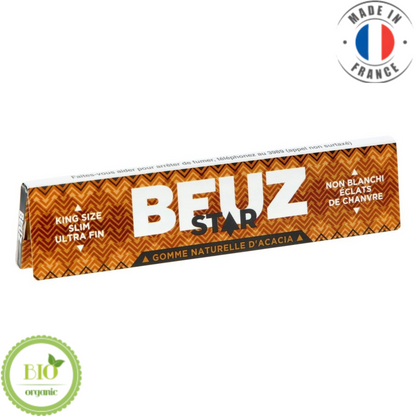 FEUILLES À ROULER SLIM EN CHANVRE - BEUZ® STAR (Amour de Chanvre)