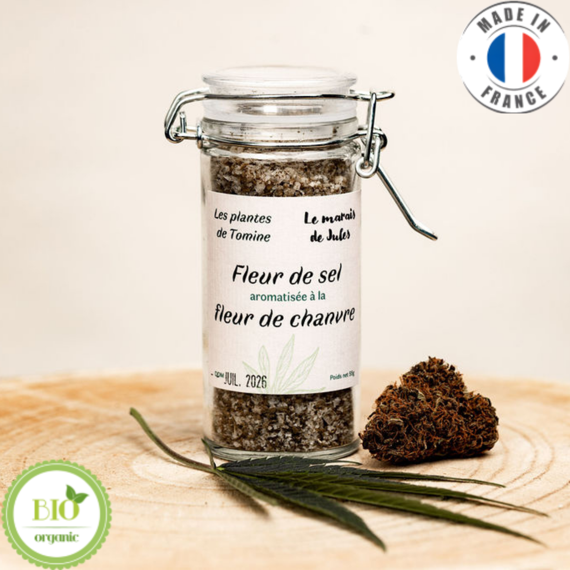 Fleur de Sel d'oléron au Chanvre bio (Amour de Chanvre)