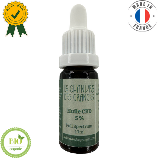 MACÉRÂT HUILEUX DE CBD BIO - SPECTRE COMPLET