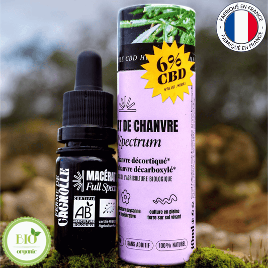 Macérat huileux de CBD 6% (Amour de Chanvre)