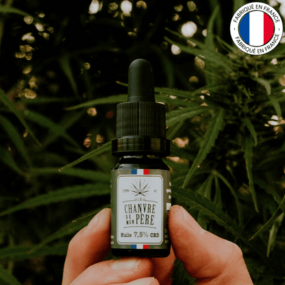 Huile de CBD bio 7,5% - Spectre complet (Amour de Chanvre)