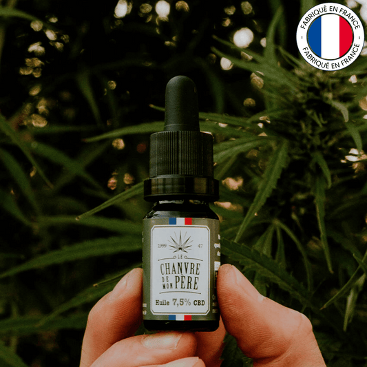 Huile de CBD bio 7,5% - Spectre complet (Amour de Chanvre)
