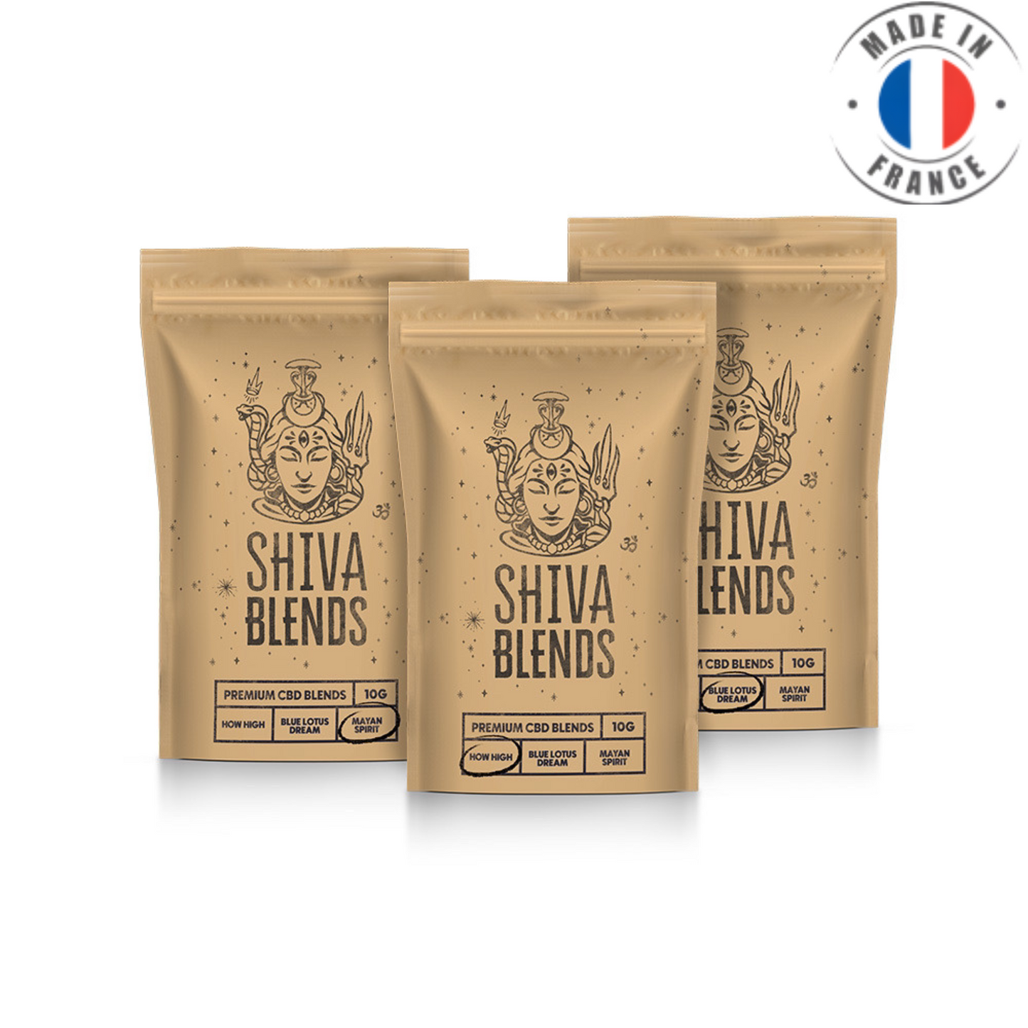 Substitut de tabac " pack découverte " (Shiva Blends)