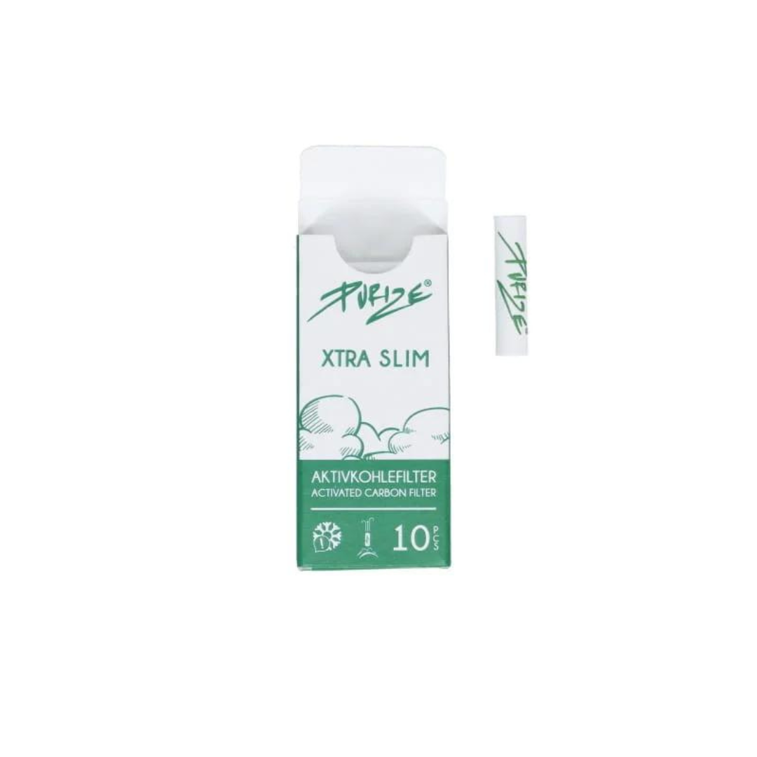 FILTRE JOINT CBD PURIZE® AU CHARBON ACTIF ET EXTRA SLIM - X10